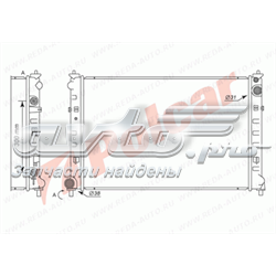 457908-2 Polcar radiador de esfriamento de motor