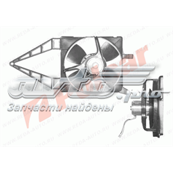 555523W1 Polcar ventilador elétrico de esfriamento montado (motor + roda de aletas)