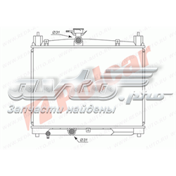 8103081 Polcar radiador de esfriamento de motor