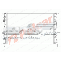 600708-4 Polcar radiador de esfriamento de motor