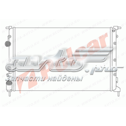 600708A4 Polcar radiador de esfriamento de motor