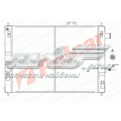 Radiador de esfriamento de motor 5504084 Polcar