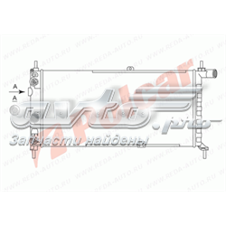 5505088 Polcar radiador de esfriamento de motor