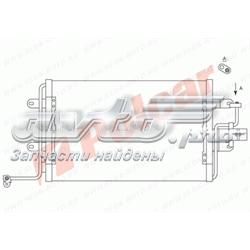 1323K8C2 Polcar radiador de aparelho de ar condicionado