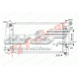 8113083 Polcar radiador de esfriamento de motor