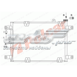 7424K8C1 Polcar radiador de aparelho de ar condicionado