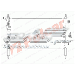 Radiador de esfriamento de motor 550708 Polcar