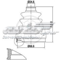 Пыльник ШРУСа наружный BT71 Interparts