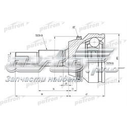 PCV1433 Patron junta homocinética externa dianteira
