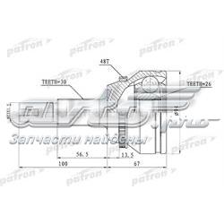 ШРУС наружный передний PCV1436 Patron