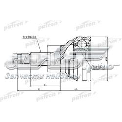 GD4622510 Mazda semieixo (acionador dianteiro)