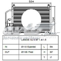 PXNCC-003 Parts-Mall radiador de aparelho de ar condicionado