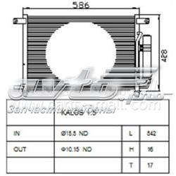 PXNCC-019 Parts-Mall radiador de aparelho de ar condicionado