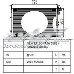 PXNCA069 Parts-Mall radiador de aparelho de ar condicionado