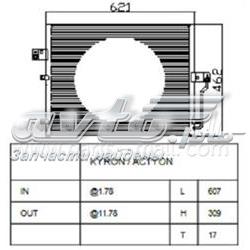 PXNCD014 Parts-Mall radiador de aparelho de ar condicionado