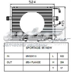 PXNCB046 Parts-Mall radiador de aparelho de ar condicionado