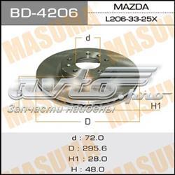 BD4206 Masuma диск тормозной передний