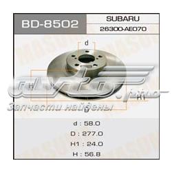 BD8502 Masuma disco do freio dianteiro