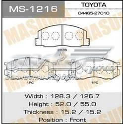 Передние тормозные колодки MS1216 Masuma