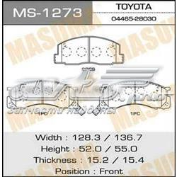 MS1273 Masuma sapatas do freio dianteiras de disco