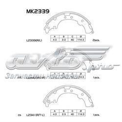 Задние барабанные колодки MK2339 Masuma