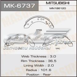 Тормоза рабочие задние ножные и тормозные барабаны Masuma MK6737 цена, от 20.08 USD