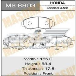 Передние тормозные колодки MS8903 Masuma