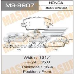 MS8907 Masuma sapatas do freio dianteiras de disco