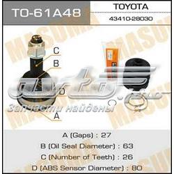 TO61A48 Masuma junta homocinética externa dianteira