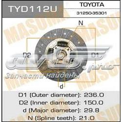 Диск сцепления TYD112U Masuma