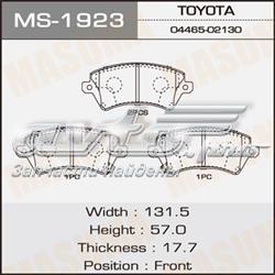 MS1923 Masuma sapatas do freio dianteiras de disco