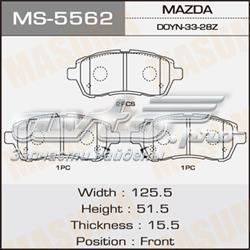 MS5562 Masuma sapatas do freio dianteiras de disco