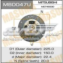 MBD047U Masuma Диск сцепления ведомый