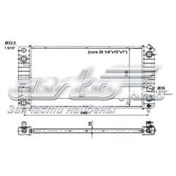 Radiador de esfriamento de motor para Chevrolet Blazer 