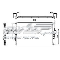 30501 NRF radiador de intercooler