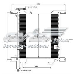 Radiador de aire acondicionado 35837 NRF