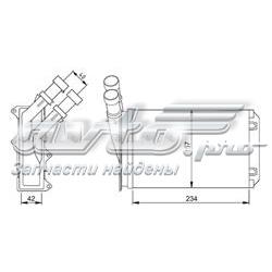 54308 NRF radiador de forno (de aquecedor)