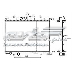 56021 NRF radiador de esfriamento de motor