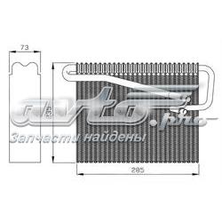 Радіатор кондиціонера салонний, випарник 36081 NRF