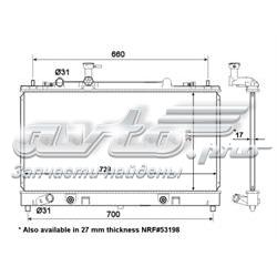 56066 NRF radiador de esfriamento de motor