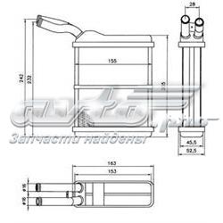 Радіатор пічки (обігрівача) 52134 NRF