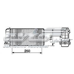 Радіатор опалювача салону 53219 NRF