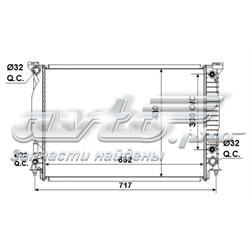 53190 NRF radiador de esfriamento de motor