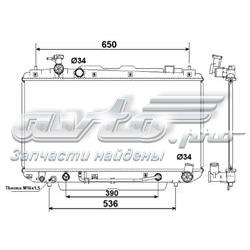 Radiador de esfriamento de motor 58415 NRF