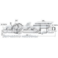 102003A HDE semieixo (acionador dianteiro esquerdo)