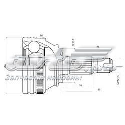 Купить 491455 Maxgear Внешняя граната