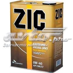 Моторное масло ZIC XQ 0W-40 Синтетическое 4л (167020)