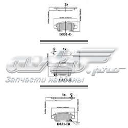 CMX831 Friction Master sapatas do freio dianteiras de disco