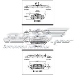 ELT1041 Friction Master sapatas do freio traseiras de disco