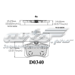 Купить MKD340 Friction Master Колодки тормозные задние, дисковые